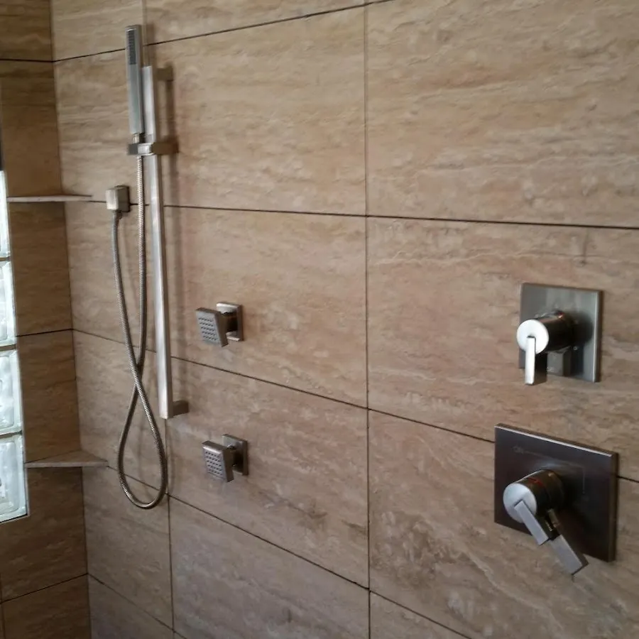 Shower fixture installation for Water Heater Replacement in Cameron